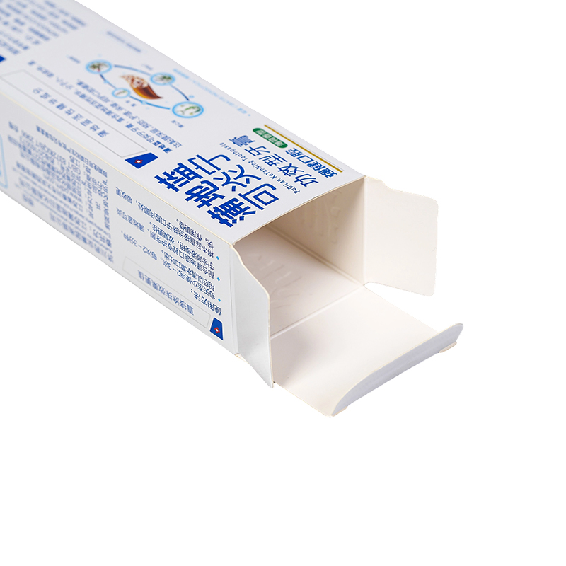 350G Card branco Impressão UV Necessidades diárias embalagens em papel, Caixa de embalagem de pasta dentária